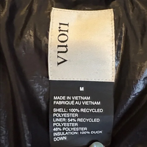 Vuori Hillside Down Jacket Sz M “black” - Picture 2 of 6